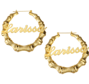 Name Bamboo Earrings